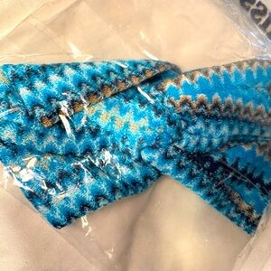 Missoni Zigzag Women’s Knit Headband - Turquoise - brand new in packa…